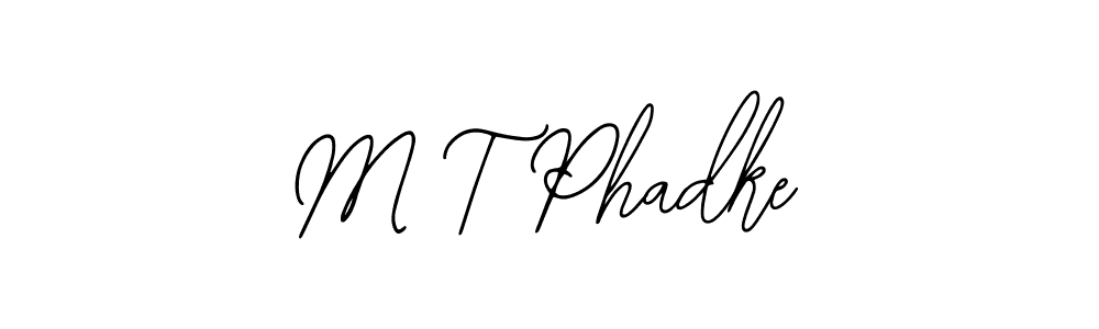Similarly Bearetta-2O07w is the best handwritten signature design. Signature creator online .You can use it as an online autograph creator for name M T Phadke. M T Phadke signature style 12 images and pictures png