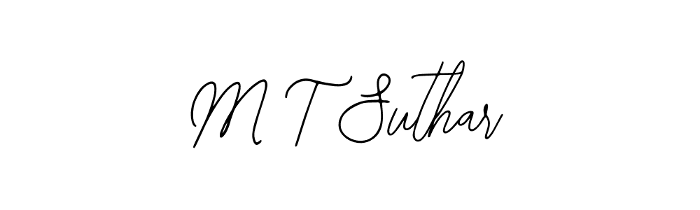 Make a beautiful signature design for name M T Suthar. Use this online signature maker to create a handwritten signature for free. M T Suthar signature style 12 images and pictures png