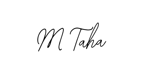 Make a beautiful signature design for name M Taha. With this signature (Bearetta-2O07w) style, you can create a handwritten signature for free. M Taha signature style 12 images and pictures png