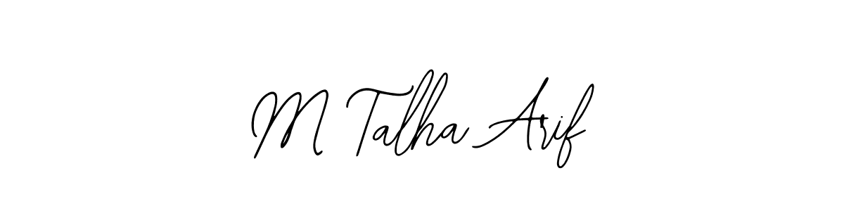 Also we have M Talha Arif name is the best signature style. Create professional handwritten signature collection using Bearetta-2O07w autograph style. M Talha Arif signature style 12 images and pictures png