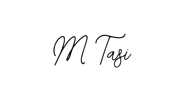 Design your own signature with our free online signature maker. With this signature software, you can create a handwritten (Bearetta-2O07w) signature for name M Tasi. M Tasi signature style 12 images and pictures png