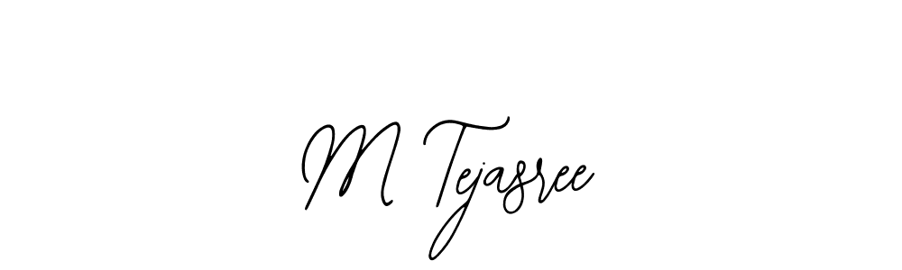 How to make M Tejasree name signature. Use Bearetta-2O07w style for creating short signs online. This is the latest handwritten sign. M Tejasree signature style 12 images and pictures png