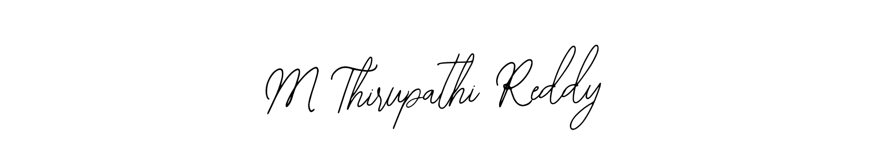 Use a signature maker to create a handwritten signature online. With this signature software, you can design (Bearetta-2O07w) your own signature for name M Thirupathi Reddy. M Thirupathi Reddy signature style 12 images and pictures png