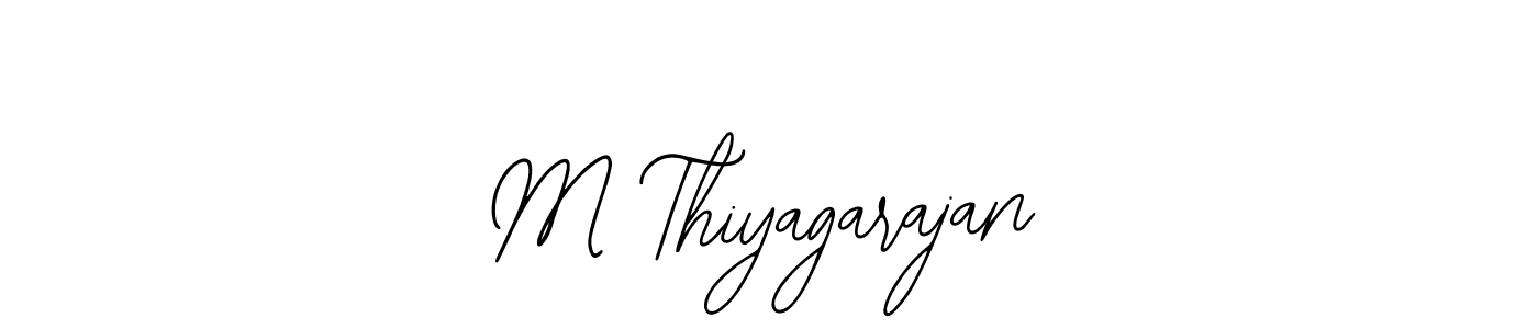 Design your own signature with our free online signature maker. With this signature software, you can create a handwritten (Bearetta-2O07w) signature for name M Thiyagarajan. M Thiyagarajan signature style 12 images and pictures png