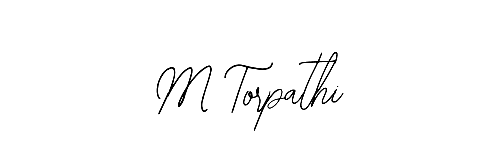 if you are searching for the best signature style for your name M Torpathi. so please give up your signature search. here we have designed multiple signature styles  using Bearetta-2O07w. M Torpathi signature style 12 images and pictures png