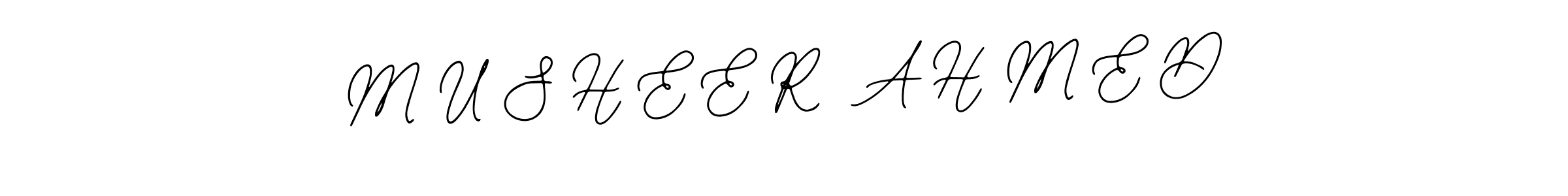Also we have M U S H E E R  A H M E D name is the best signature style. Create professional handwritten signature collection using Bearetta-2O07w autograph style. M U S H E E R  A H M E D signature style 12 images and pictures png