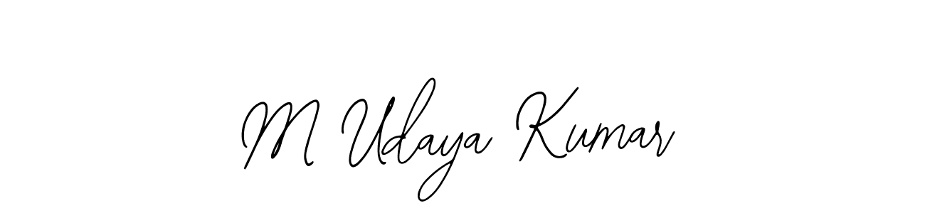 Make a beautiful signature design for name M Udaya Kumar. With this signature (Bearetta-2O07w) style, you can create a handwritten signature for free. M Udaya Kumar signature style 12 images and pictures png
