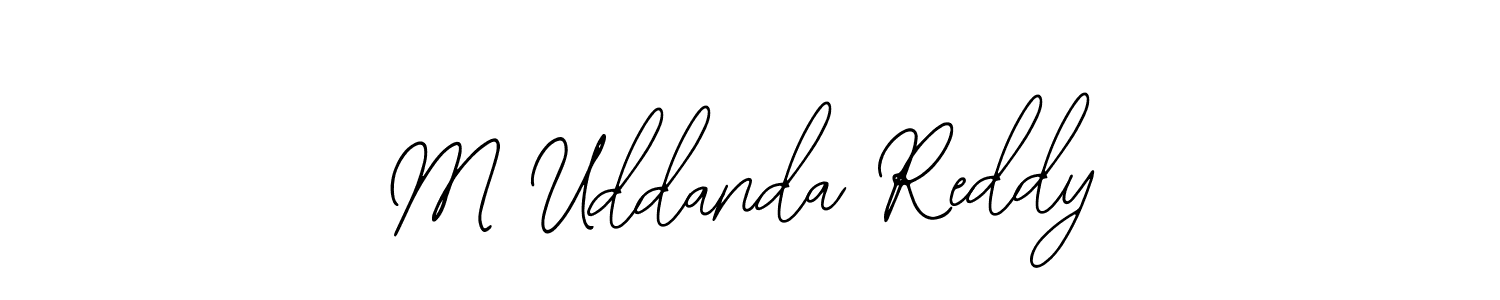 How to Draw M Uddanda Reddy signature style? Bearetta-2O07w is a latest design signature styles for name M Uddanda Reddy. M Uddanda Reddy signature style 12 images and pictures png