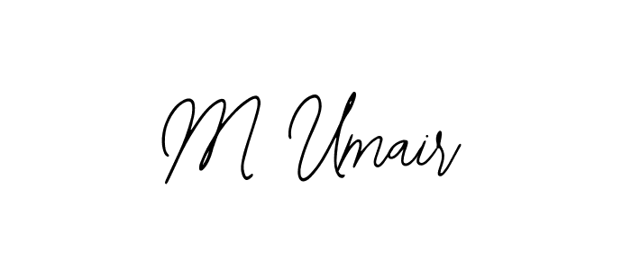 How to make M Umair name signature. Use Bearetta-2O07w style for creating short signs online. This is the latest handwritten sign. M Umair signature style 12 images and pictures png