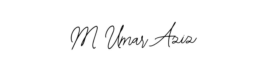 M Umar Aziz stylish signature style. Best Handwritten Sign (Bearetta-2O07w) for my name. Handwritten Signature Collection Ideas for my name M Umar Aziz. M Umar Aziz signature style 12 images and pictures png