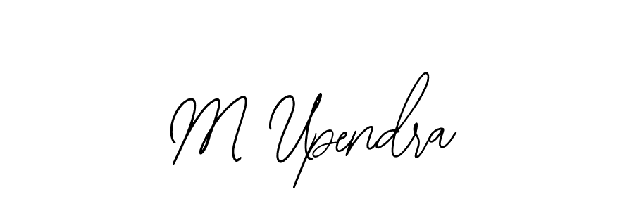 Similarly Bearetta-2O07w is the best handwritten signature design. Signature creator online .You can use it as an online autograph creator for name M Upendra. M Upendra signature style 12 images and pictures png