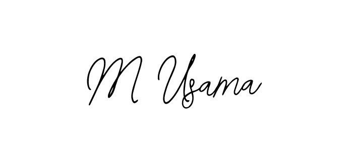 How to make M Usama signature? Bearetta-2O07w is a professional autograph style. Create handwritten signature for M Usama name. M Usama signature style 12 images and pictures png