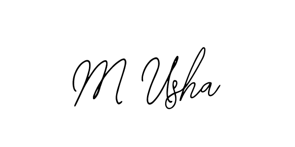 You can use this online signature creator to create a handwritten signature for the name M Usha. This is the best online autograph maker. M Usha signature style 12 images and pictures png