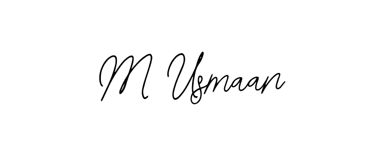 Also You can easily find your signature by using the search form. We will create M Usmaan name handwritten signature images for you free of cost using Bearetta-2O07w sign style. M Usmaan signature style 12 images and pictures png