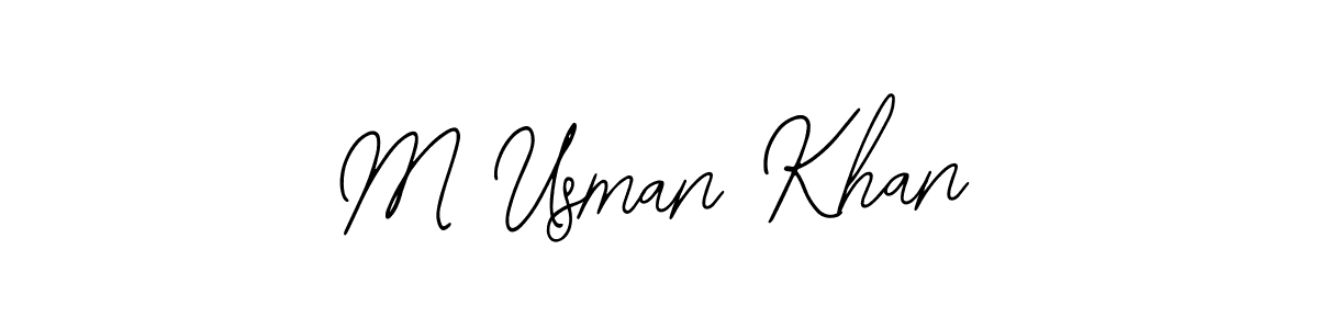 How to make M Usman Khan signature? Bearetta-2O07w is a professional autograph style. Create handwritten signature for M Usman Khan name. M Usman Khan signature style 12 images and pictures png