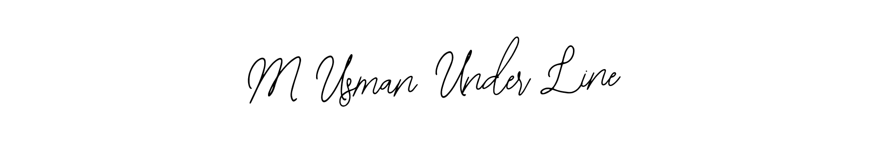 How to Draw M Usman Under Line signature style? Bearetta-2O07w is a latest design signature styles for name M Usman Under Line. M Usman Under Line signature style 12 images and pictures png