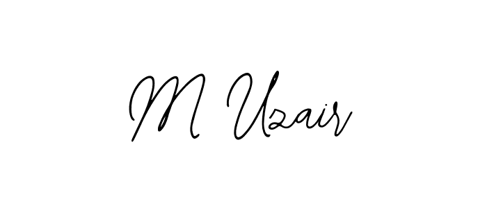 Design your own signature with our free online signature maker. With this signature software, you can create a handwritten (Bearetta-2O07w) signature for name M Uzair. M Uzair signature style 12 images and pictures png