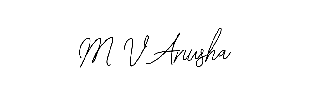 You can use this online signature creator to create a handwritten signature for the name M V Anusha. This is the best online autograph maker. M V Anusha signature style 12 images and pictures png