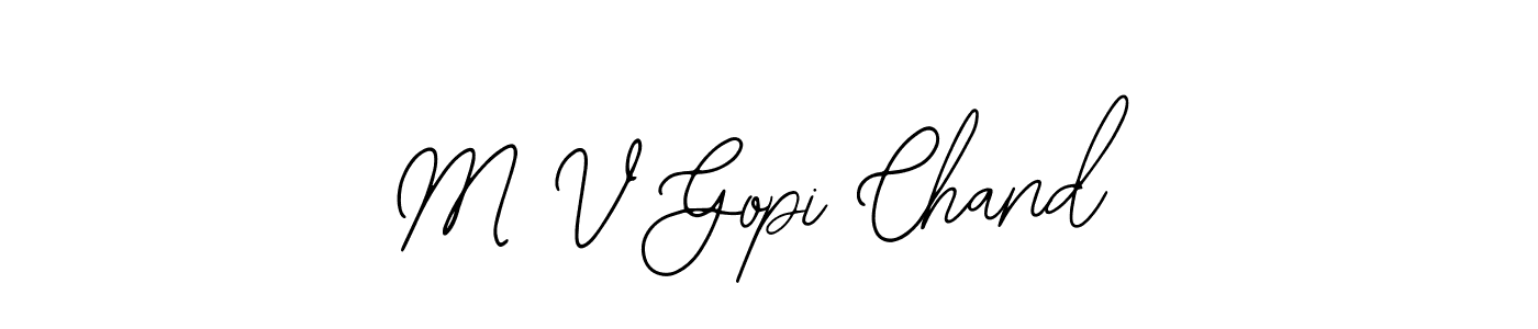 Create a beautiful signature design for name M V Gopi Chand. With this signature (Bearetta-2O07w) fonts, you can make a handwritten signature for free. M V Gopi Chand signature style 12 images and pictures png