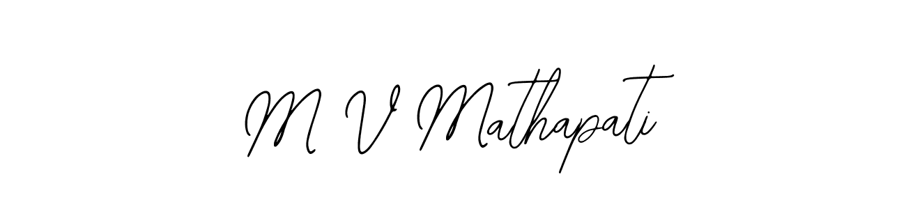 Similarly Bearetta-2O07w is the best handwritten signature design. Signature creator online .You can use it as an online autograph creator for name M V Mathapati. M V Mathapati signature style 12 images and pictures png
