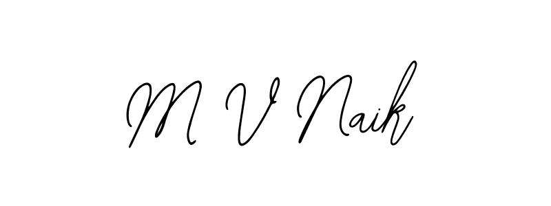 Make a beautiful signature design for name M V Naik. With this signature (Bearetta-2O07w) style, you can create a handwritten signature for free. M V Naik signature style 12 images and pictures png