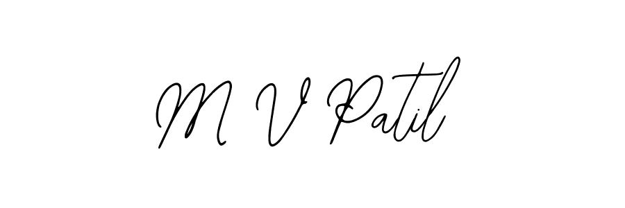 M V Patil stylish signature style. Best Handwritten Sign (Bearetta-2O07w) for my name. Handwritten Signature Collection Ideas for my name M V Patil. M V Patil signature style 12 images and pictures png