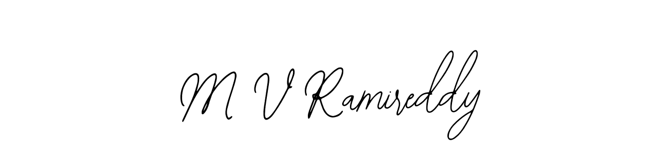Create a beautiful signature design for name M V Ramireddy. With this signature (Bearetta-2O07w) fonts, you can make a handwritten signature for free. M V Ramireddy signature style 12 images and pictures png
