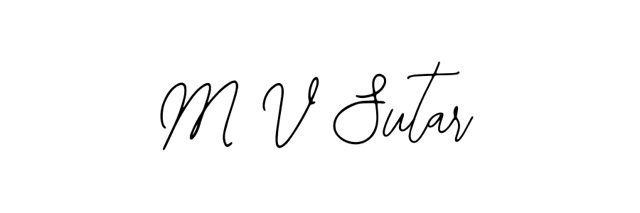 Once you've used our free online signature maker to create your best signature Bearetta-2O07w style, it's time to enjoy all of the benefits that M V Sutar name signing documents. M V Sutar signature style 12 images and pictures png