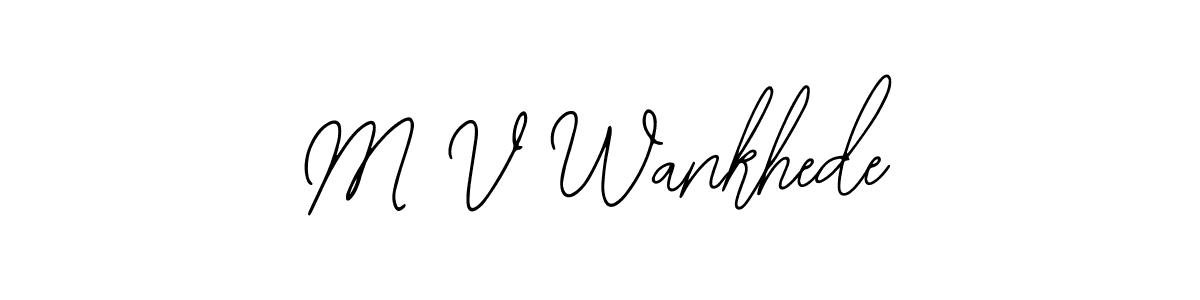 Similarly Bearetta-2O07w is the best handwritten signature design. Signature creator online .You can use it as an online autograph creator for name M V Wankhede. M V Wankhede signature style 12 images and pictures png