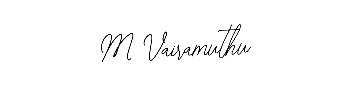 M Vairamuthu stylish signature style. Best Handwritten Sign (Bearetta-2O07w) for my name. Handwritten Signature Collection Ideas for my name M Vairamuthu. M Vairamuthu signature style 12 images and pictures png