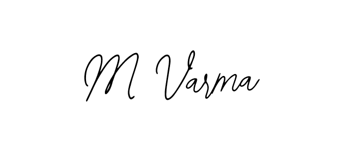 Design your own signature with our free online signature maker. With this signature software, you can create a handwritten (Bearetta-2O07w) signature for name M Varma. M Varma signature style 12 images and pictures png