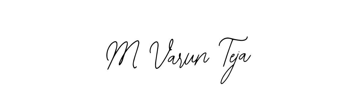 Similarly Bearetta-2O07w is the best handwritten signature design. Signature creator online .You can use it as an online autograph creator for name M Varun Teja. M Varun Teja signature style 12 images and pictures png