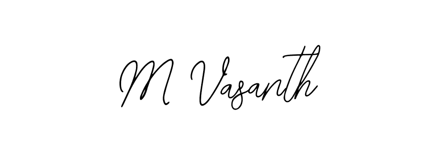 Similarly Bearetta-2O07w is the best handwritten signature design. Signature creator online .You can use it as an online autograph creator for name M Vasanth. M Vasanth signature style 12 images and pictures png