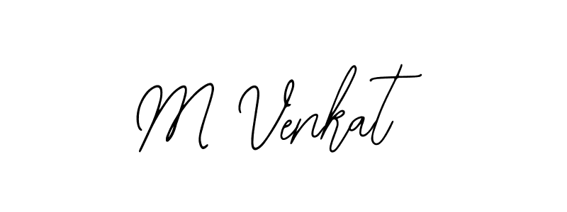 Similarly Bearetta-2O07w is the best handwritten signature design. Signature creator online .You can use it as an online autograph creator for name M Venkat. M Venkat signature style 12 images and pictures png