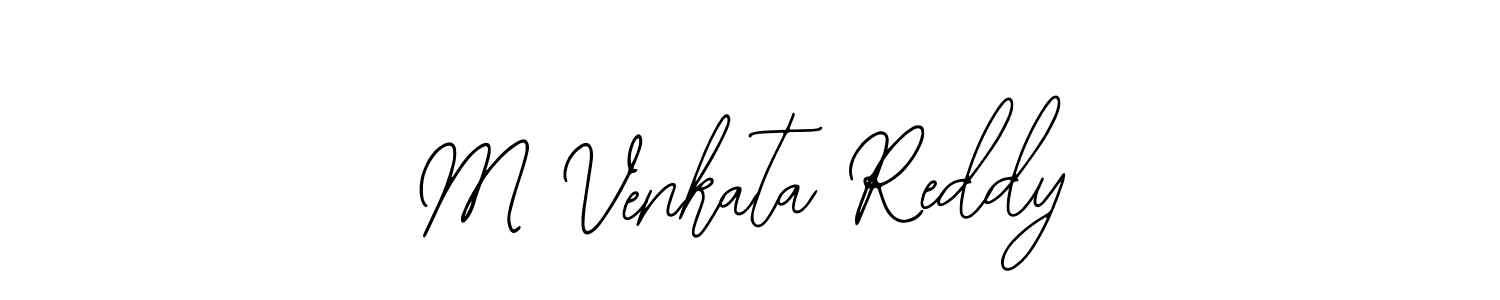 Create a beautiful signature design for name M Venkata Reddy. With this signature (Bearetta-2O07w) fonts, you can make a handwritten signature for free. M Venkata Reddy signature style 12 images and pictures png