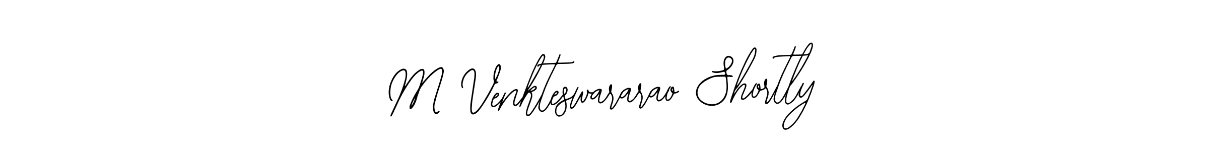 Make a beautiful signature design for name M Venkteswararao Shortly. With this signature (Bearetta-2O07w) style, you can create a handwritten signature for free. M Venkteswararao Shortly signature style 12 images and pictures png