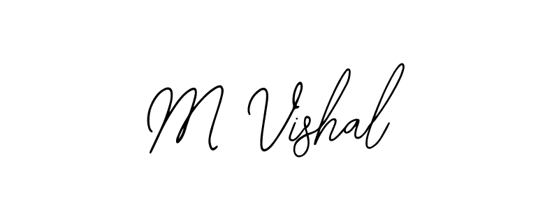 How to make M Vishal signature? Bearetta-2O07w is a professional autograph style. Create handwritten signature for M Vishal name. M Vishal signature style 12 images and pictures png