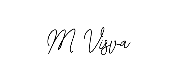 Best and Professional Signature Style for M Visva. Bearetta-2O07w Best Signature Style Collection. M Visva signature style 12 images and pictures png