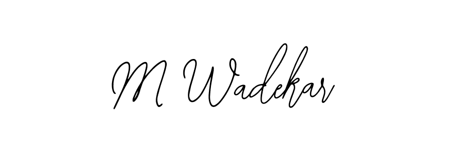 Use a signature maker to create a handwritten signature online. With this signature software, you can design (Bearetta-2O07w) your own signature for name M Wadekar. M Wadekar signature style 12 images and pictures png