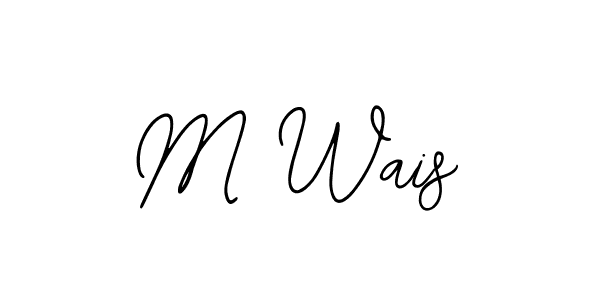 You should practise on your own different ways (Bearetta-2O07w) to write your name (M Wais) in signature. don't let someone else do it for you. M Wais signature style 12 images and pictures png