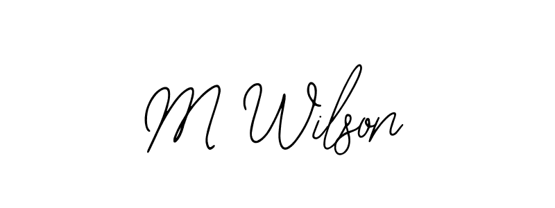 Bearetta-2O07w is a professional signature style that is perfect for those who want to add a touch of class to their signature. It is also a great choice for those who want to make their signature more unique. Get M Wilson name to fancy signature for free. M Wilson signature style 12 images and pictures png