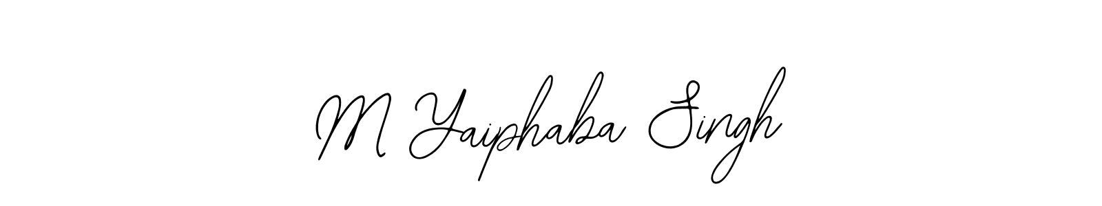 if you are searching for the best signature style for your name M Yaiphaba Singh. so please give up your signature search. here we have designed multiple signature styles  using Bearetta-2O07w. M Yaiphaba Singh signature style 12 images and pictures png