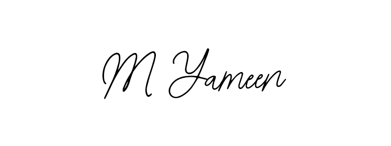 Also we have M Yameen name is the best signature style. Create professional handwritten signature collection using Bearetta-2O07w autograph style. M Yameen signature style 12 images and pictures png