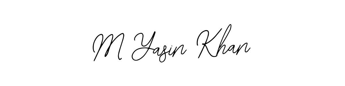 Design your own signature with our free online signature maker. With this signature software, you can create a handwritten (Bearetta-2O07w) signature for name M Yasin Khan. M Yasin Khan signature style 12 images and pictures png