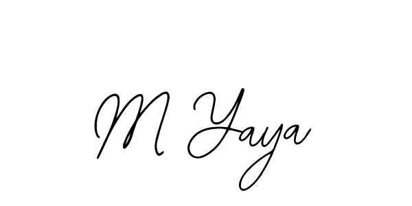 Make a beautiful signature design for name M Yaya. With this signature (Bearetta-2O07w) style, you can create a handwritten signature for free. M Yaya signature style 12 images and pictures png