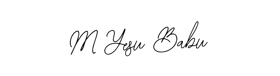 Create a beautiful signature design for name M Yesu Babu. With this signature (Bearetta-2O07w) fonts, you can make a handwritten signature for free. M Yesu Babu signature style 12 images and pictures png