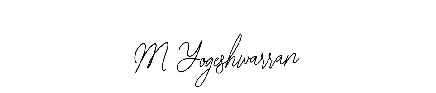 Create a beautiful signature design for name M Yogeshwarran. With this signature (Bearetta-2O07w) fonts, you can make a handwritten signature for free. M Yogeshwarran signature style 12 images and pictures png