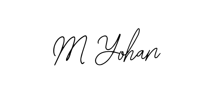 Bearetta-2O07w is a professional signature style that is perfect for those who want to add a touch of class to their signature. It is also a great choice for those who want to make their signature more unique. Get M Yohan name to fancy signature for free. M Yohan signature style 12 images and pictures png