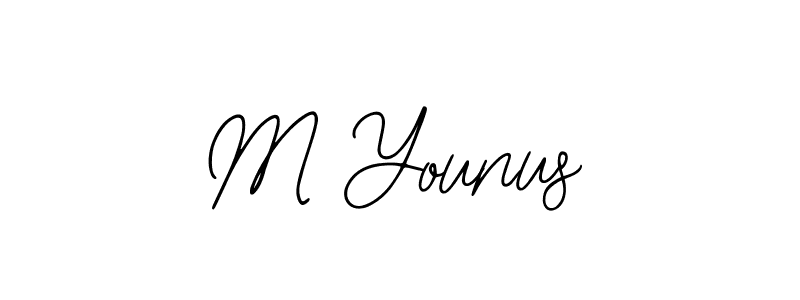 Design your own signature with our free online signature maker. With this signature software, you can create a handwritten (Bearetta-2O07w) signature for name M Younus. M Younus signature style 12 images and pictures png