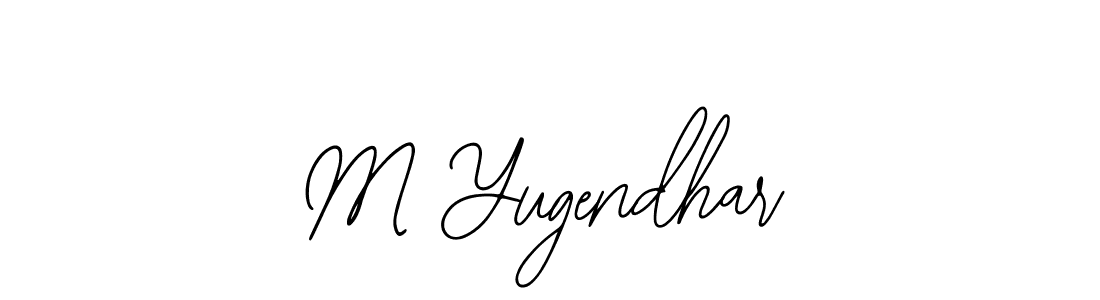 Use a signature maker to create a handwritten signature online. With this signature software, you can design (Bearetta-2O07w) your own signature for name M Yugendhar. M Yugendhar signature style 12 images and pictures png